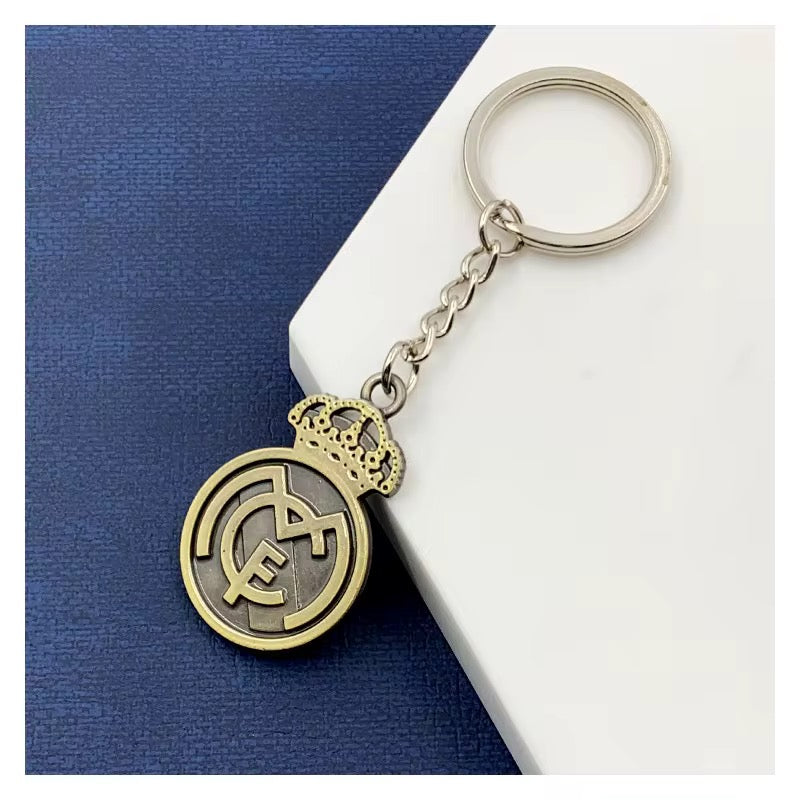 Real Madrid Premium Engraved Alloy Keychain (colored / brass)