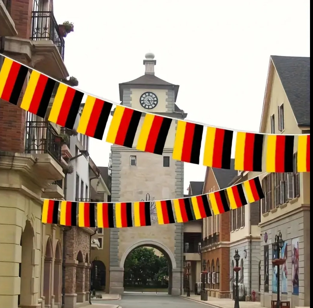 Germany Country Bunting Flags – 12m String (32 Flags) for Events & Celebrations