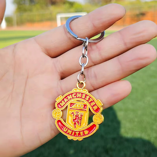Manchester United Premium Engraved Alloy Keychain (colored / brass)