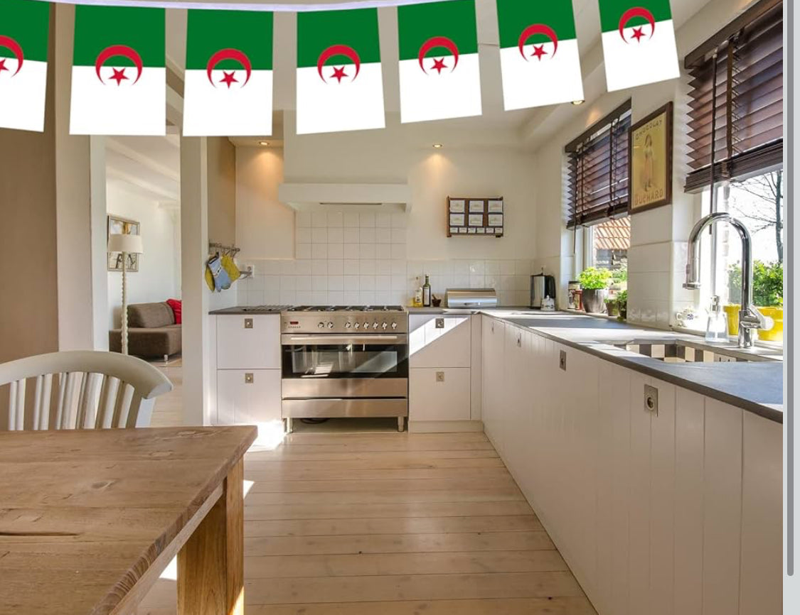 Algeria Country Bunting Flags – 12m String (32 Flags) for Events & Celebrations