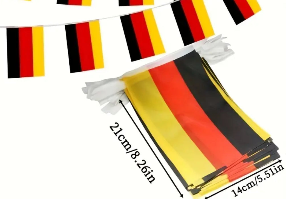 Germany Country Bunting Flags – 12m String (32 Flags) for Events & Celebrations