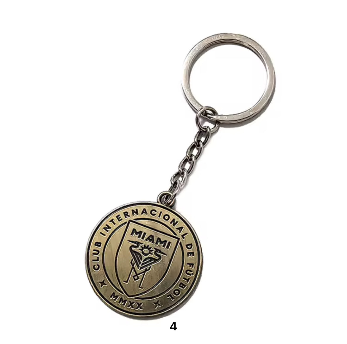 INTER MIAMI Premium Engraved Alloy Keychain (colored / brass)