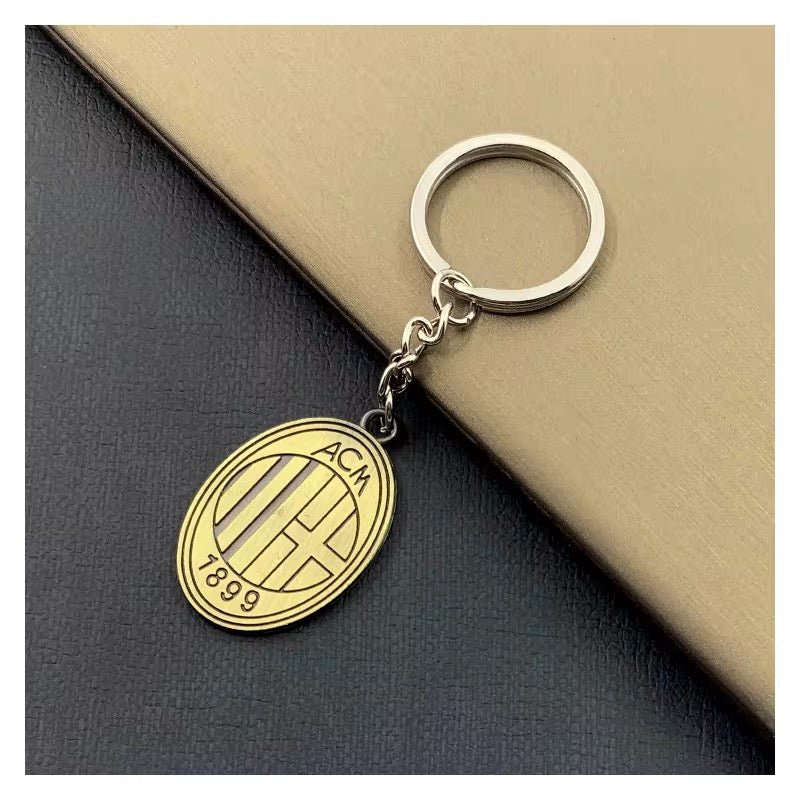 AC MILAN Premium Engraved Alloy Keychain (colored / brass)