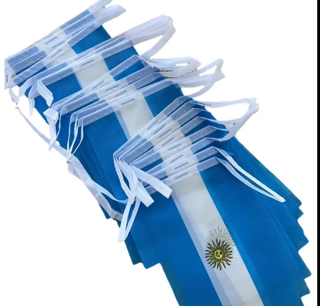 Argentina Country Bunting Flags – 12m String (32 Flags) for Events & Celebrations