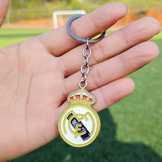 Real Madrid Premium Engraved Alloy Keychain (colored / brass)
