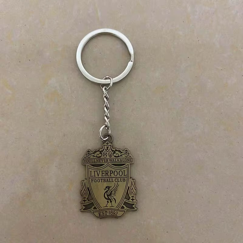 Liverpool Premium Engraved Alloy Keychain (colored / brass)
