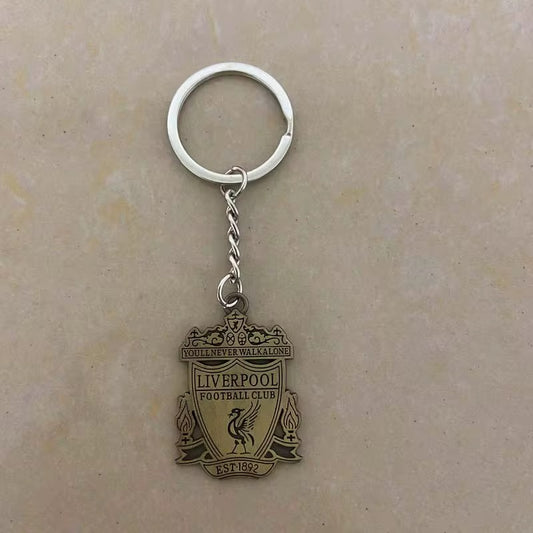 Liverpool Premium Engraved Alloy Keychain (colored / brass)