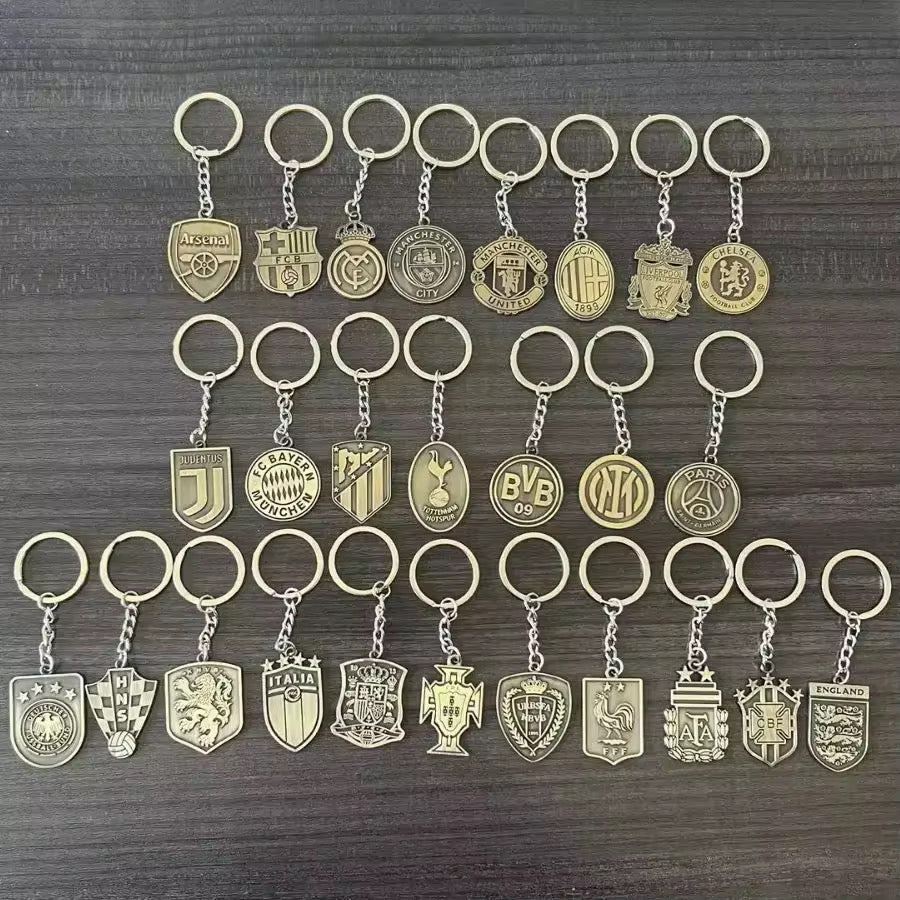 Liverpool Premium Engraved Alloy Keychain (colored / brass)