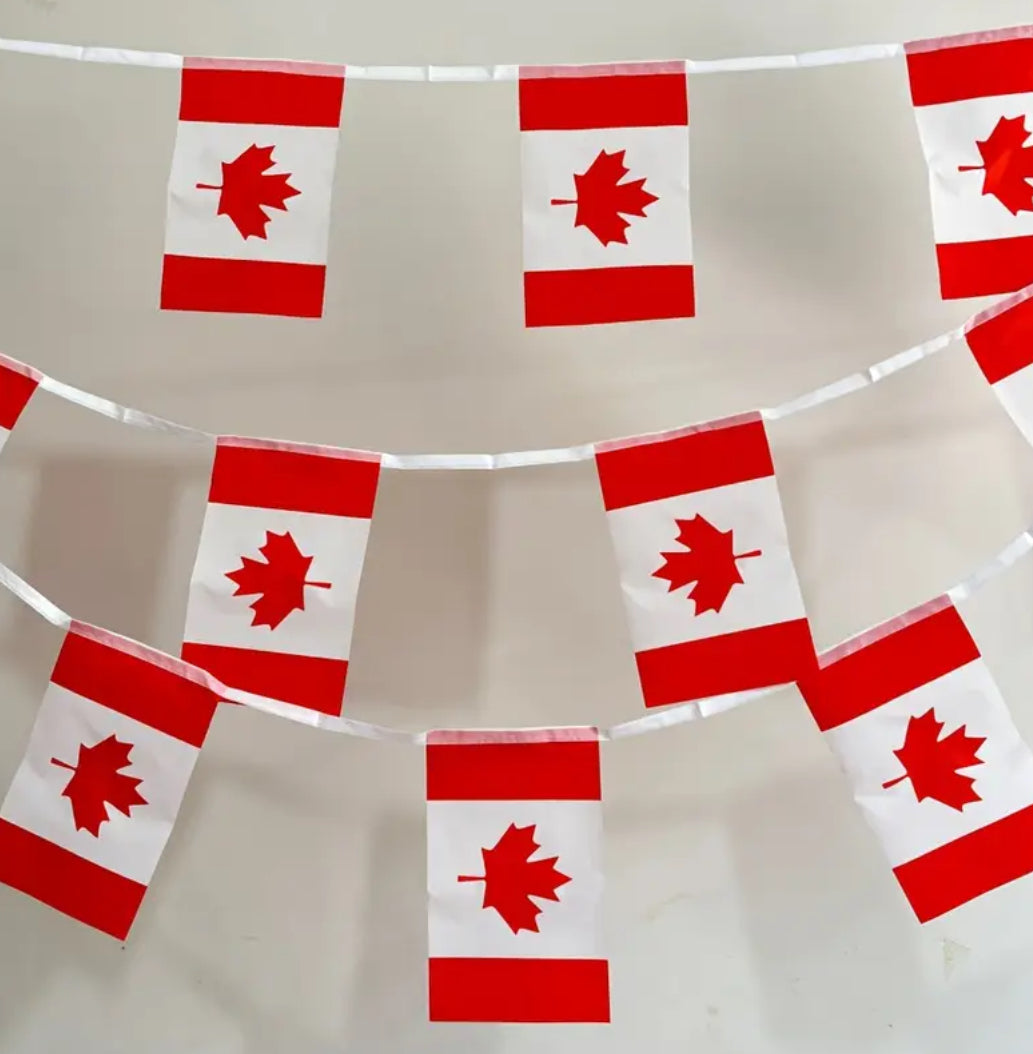 Canada Country Bunting Flags – 12m String (32 Flags) for Events & Celebrations