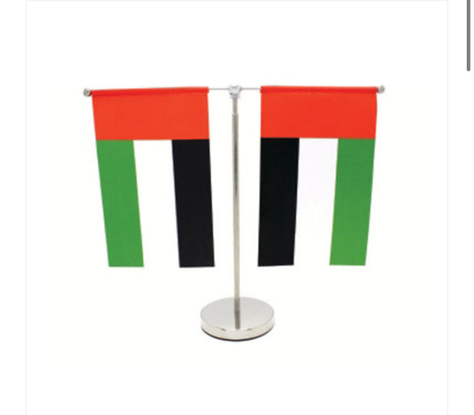 Table / Desk Flag Twin T Shaped