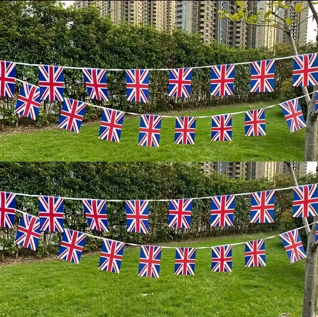 United Kingdom UK Country Bunting Flags – 12m String (32 Flags) for Events & Celebrations