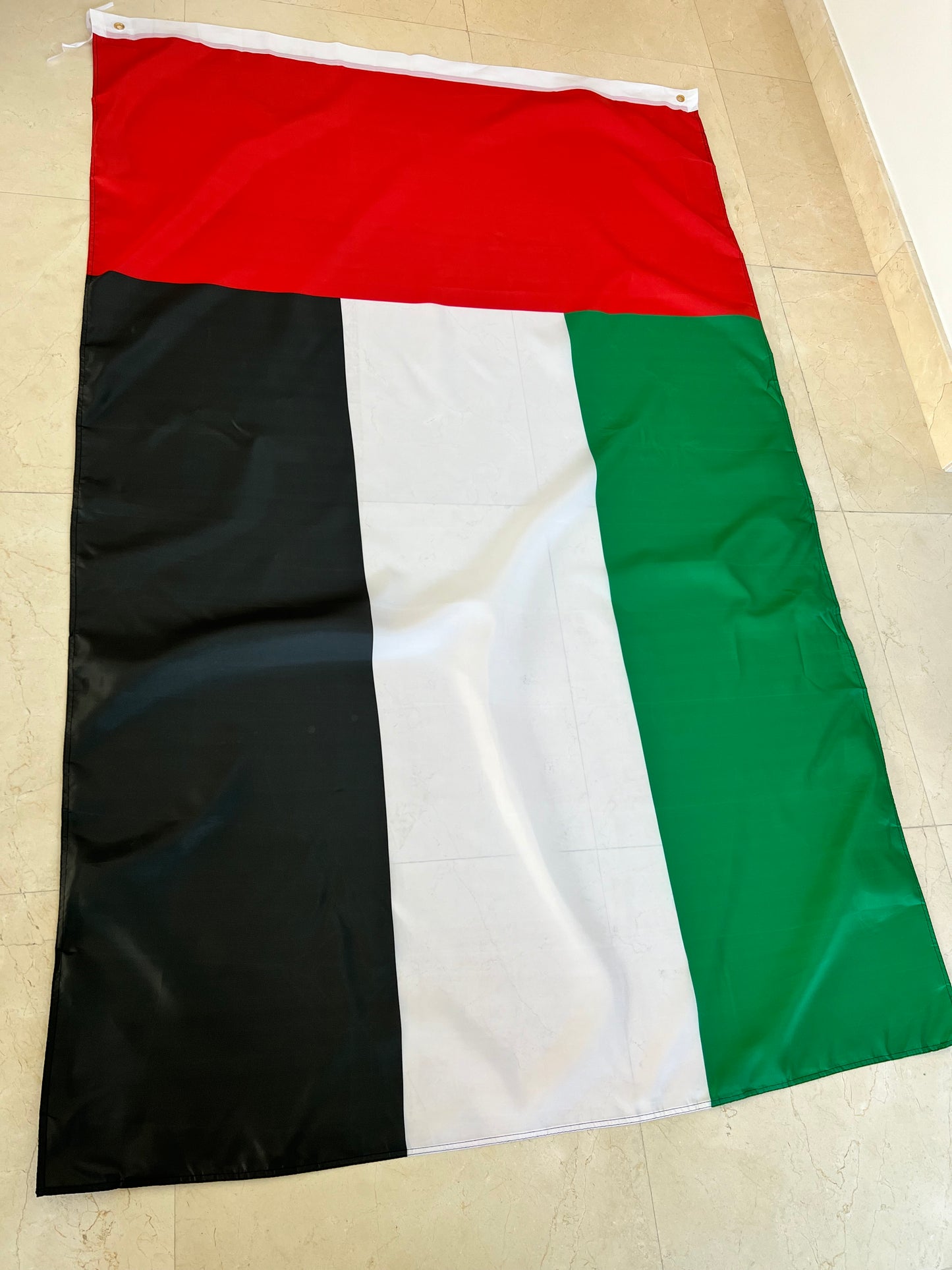 UAE Flag - Hoisting - Oxford 400D - Double Sided | Outdoor Flag for UAE National Day & Official Events