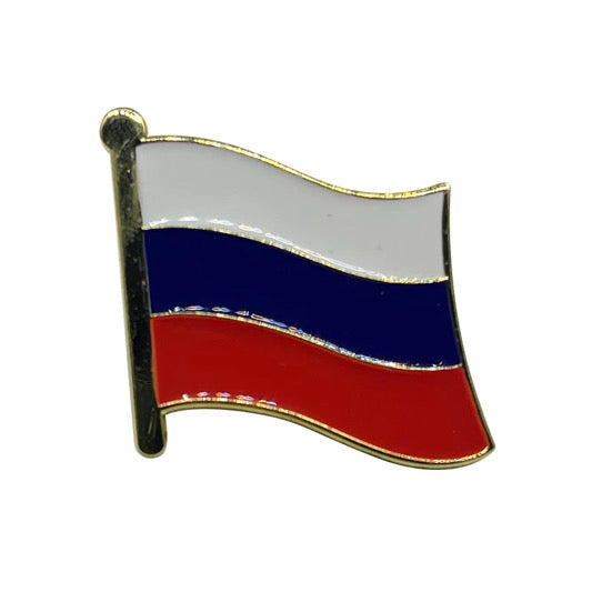 Russia Pins 2.5 cm / 1 in by 2.5 cm / 1 in