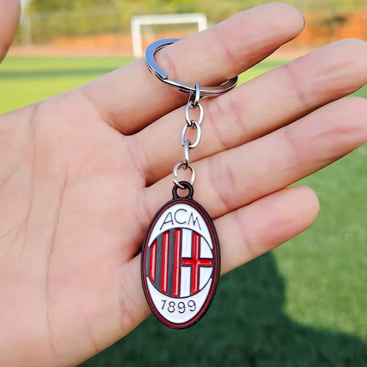 AC MILAN Premium Engraved Alloy Keychain (colored / brass)
