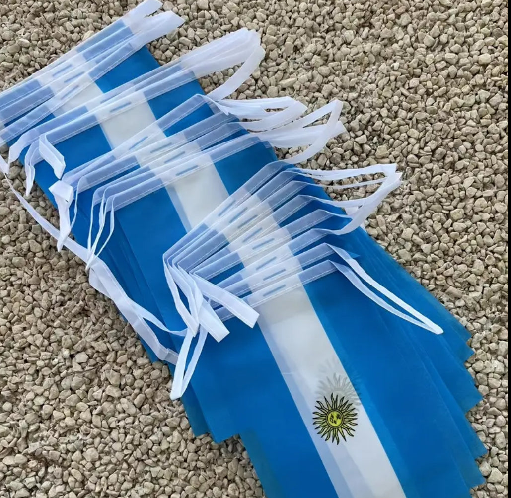 Argentina Country Bunting Flags – 12m String (32 Flags) for Events & Celebrations