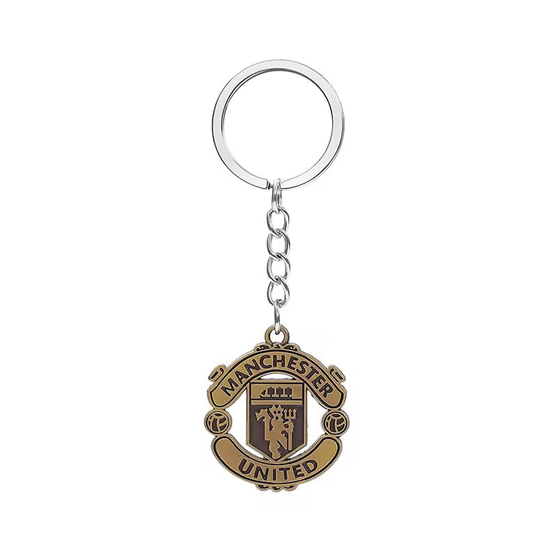 Manchester United Premium Engraved Alloy Keychain (colored / brass)