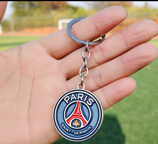 Paris Saint Herman PSG Premium Engraved Alloy Keychain (colored / brass)