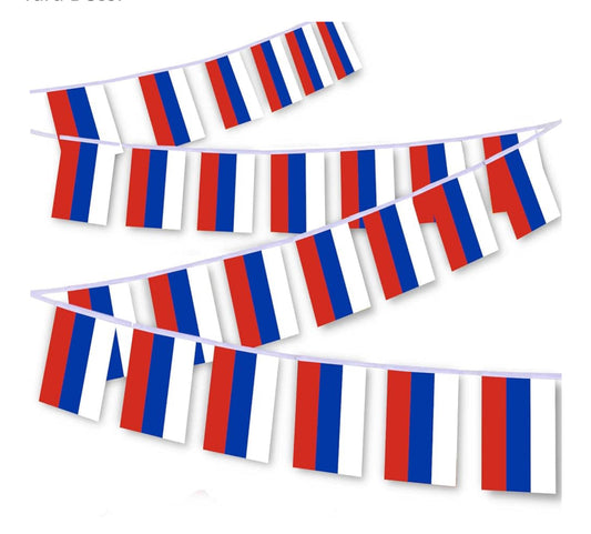 Russia Country Bunting Flags – 12m String (32 Flags) for Events & Celebrations
