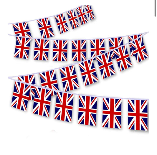 United Kingdom UK Country Bunting Flags – 12m String (32 Flags) for Events & Celebrations