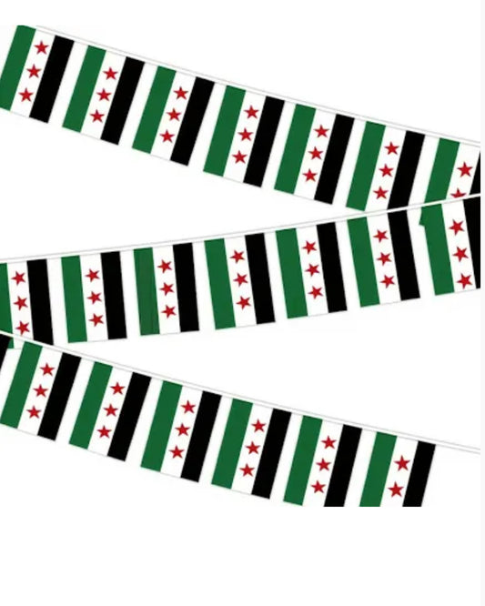 Syria Country Bunting Flags – 12m String (32 Flags) for Events & Celebrations