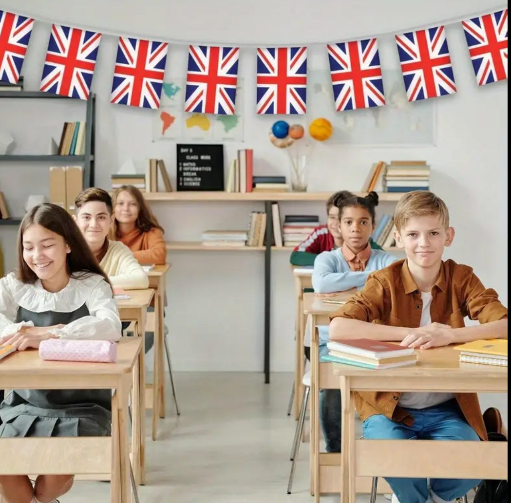 United Kingdom UK Country Bunting Flags – 12m String (32 Flags) for Events & Celebrations