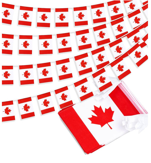 Canada Country Bunting Flags – 12m String (32 Flags) for Events & Celebrations