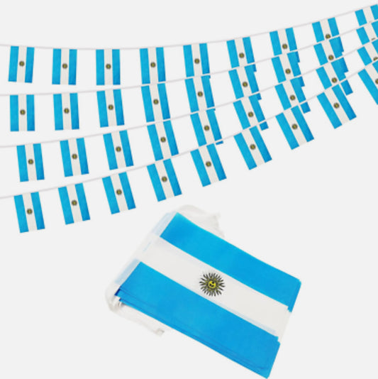 Argentina Country Bunting Flags – 12m String (32 Flags) for Events & Celebrations