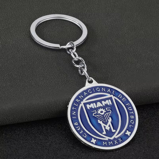 INTER MIAMI Premium Engraved Alloy Keychain (colored / brass)