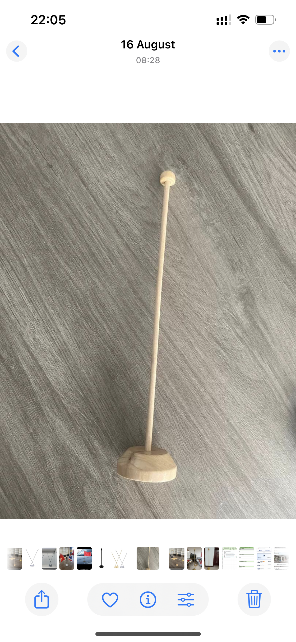 Wooden Single Pole
