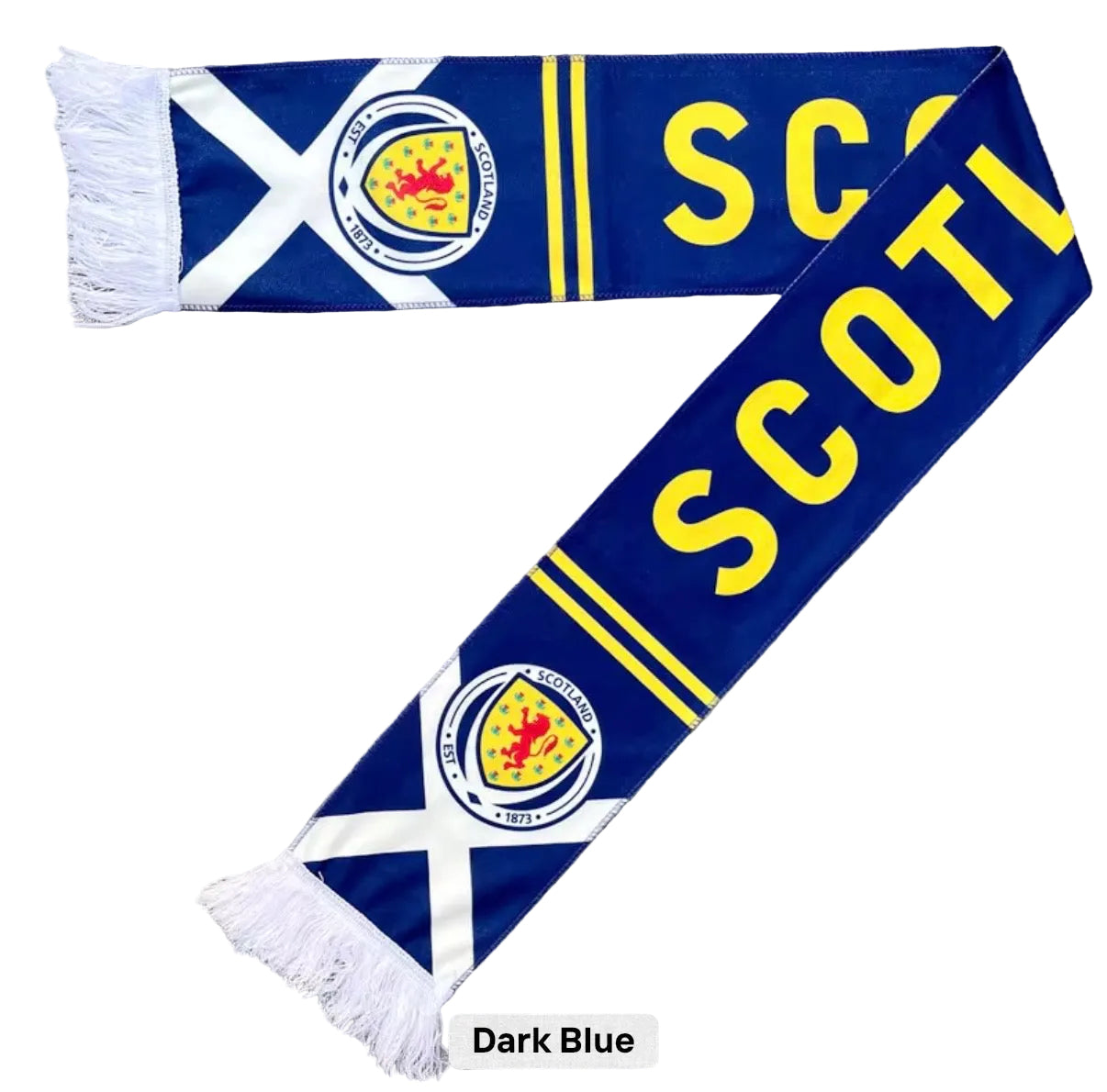 Scotland Football Scarves - Satin Double Sided - Premium Quality - 145 X 15 cm