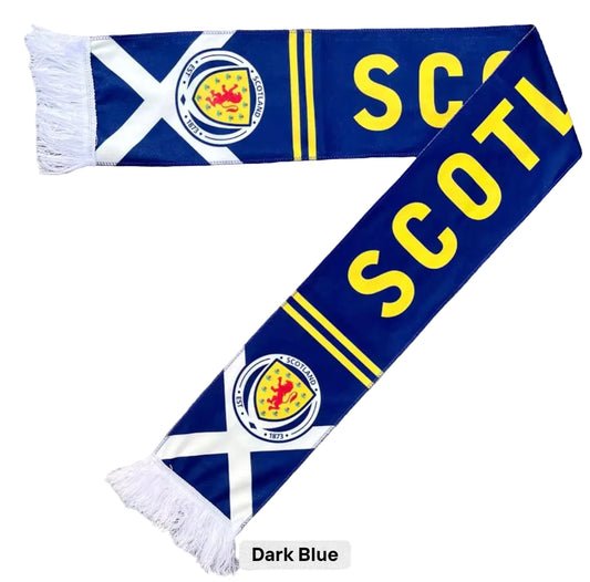 Scotland Football Scarves - Satin Double Sided - Premium Quality - 145 X 15 cm