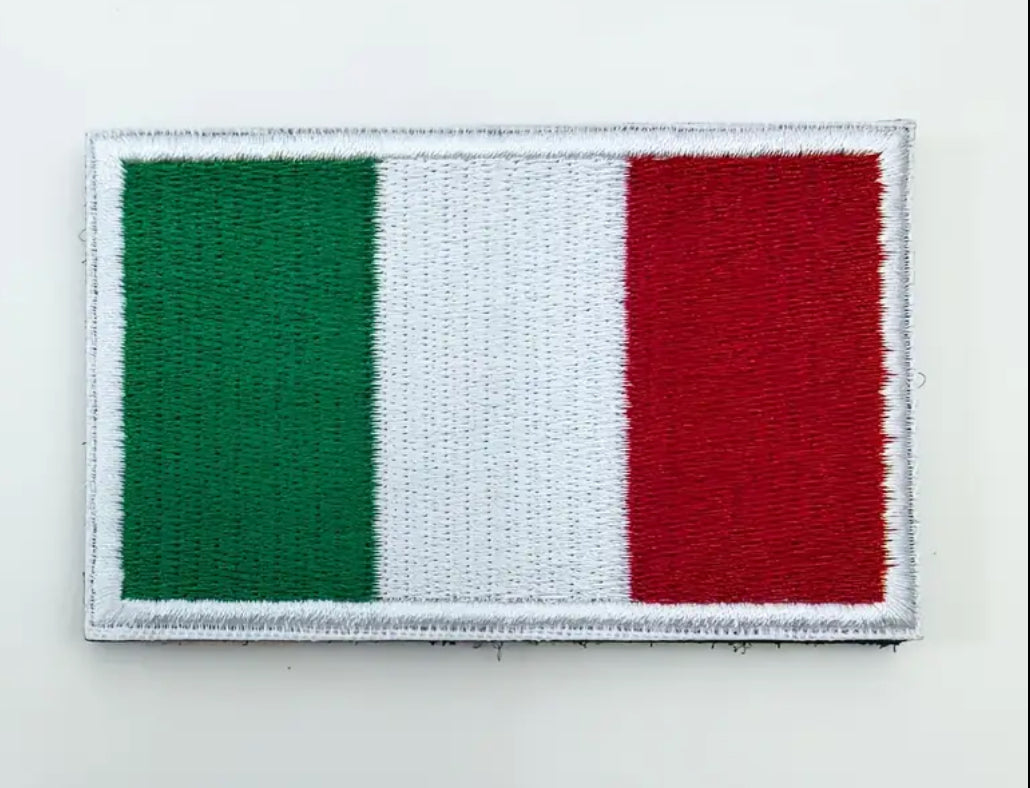 Flag Embroidered Patch / Badge with Hook and Loop Velcro Backing - 8 X 5 cm / 3.15 X 1.97 inch - For Bags Backpacks Clothing …