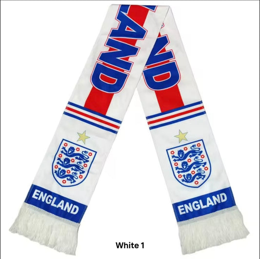 England Football Scarves - Satin Double Sided - Premium Quality - 145 X 15 cm