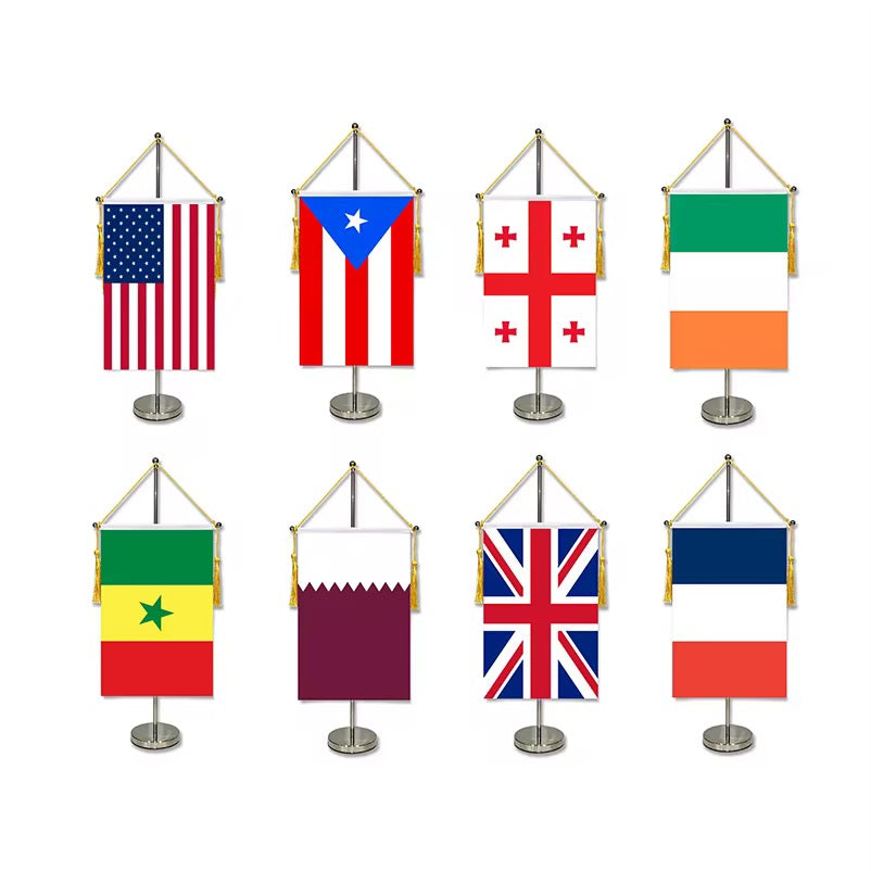Table / Desk Flag Pennant Flag with Structure