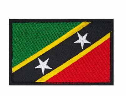 Flag Embroidered Patch / Badge with Hook and Loop Velcro Backing - 8 X 5 cm / 3.15 X 1.97 inch - For Bags Backpacks Clothing …