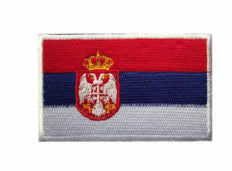 Flag Embroidered Patch / Badge with Hook and Loop Velcro Backing - 8 X 5 cm / 3.15 X 1.97 inch - For Bags Backpacks Clothing …