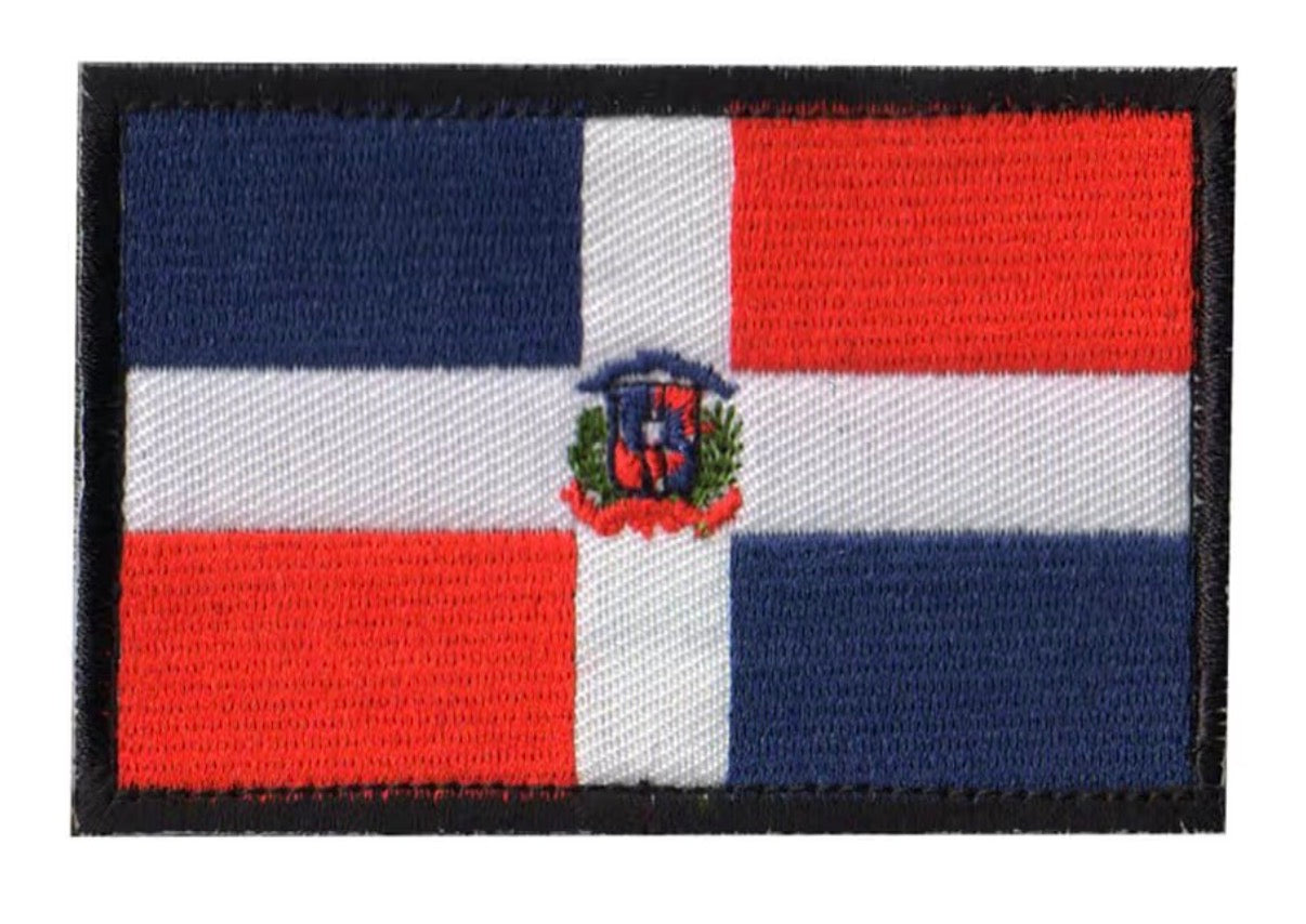 Flag Embroidered Patch / Badge with Hook and Loop Velcro Backing - 8 X 5 cm / 3.15 X 1.97 inch - For Bags Backpacks Clothing …