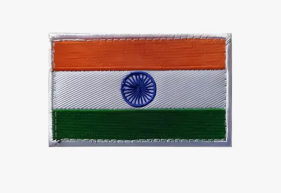 Flag Embroidered Patch / Badge with Hook and Loop Velcro Backing - 8 X 5 cm / 3.15 X 1.97 inch - For Bags Backpacks Clothing …