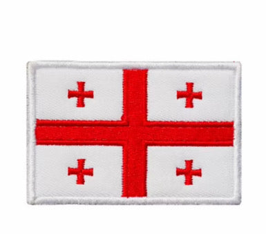 Flag Embroidered Patch / Badge with Hook and Loop Velcro Backing - 8 X 5 cm / 3.15 X 1.97 inch - For Bags Backpacks Clothing …