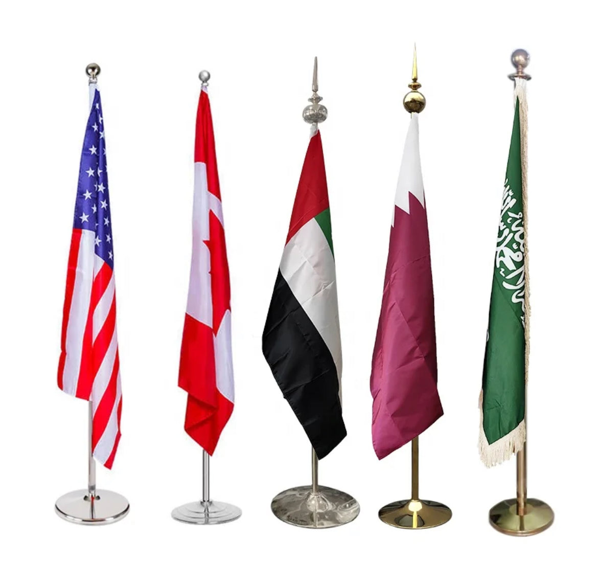 Conference Flag in Double Sided Bridal Satin + 2 / 2.7m Adjustable Pole