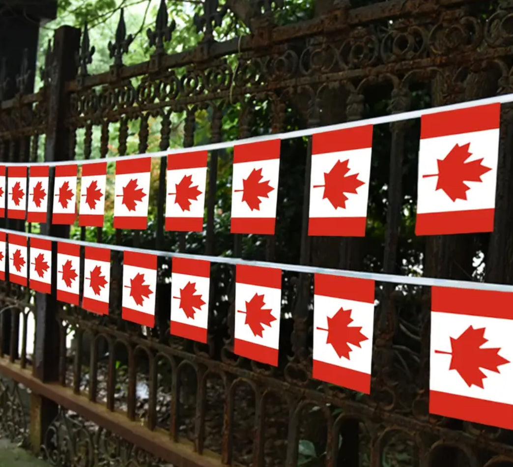 Canada Country Bunting Flags – 12m String (32 Flags) for Events & Celebrations