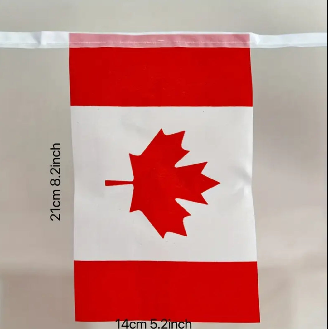 Canada Country Bunting Flags – 12m String (32 Flags) for Events & Celebrations