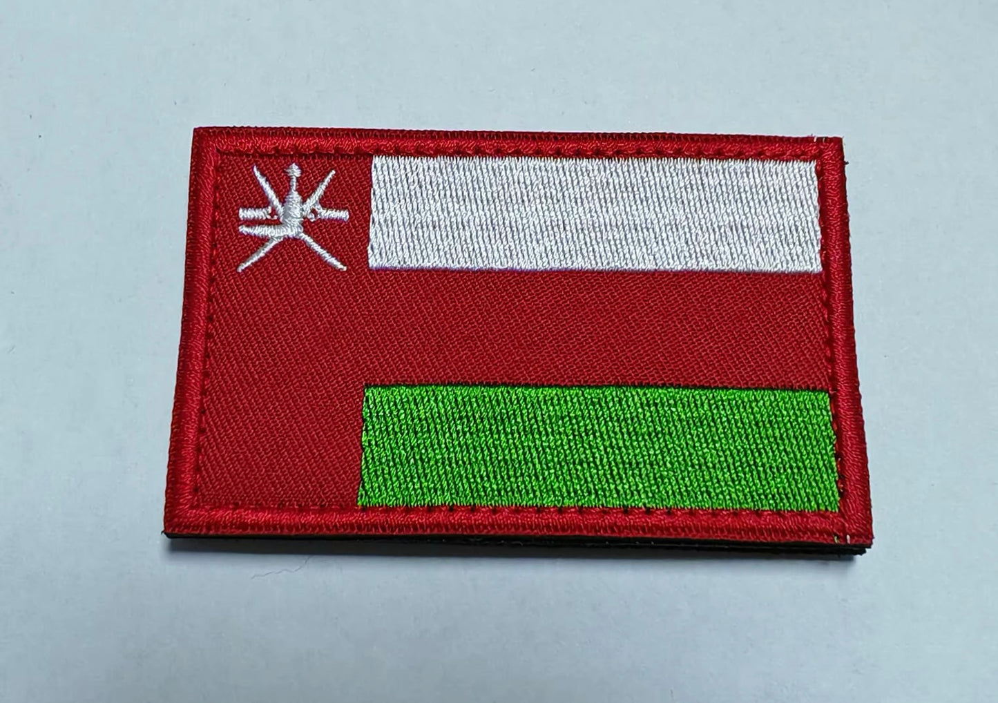 Flag Embroidered Patch / Badge with Hook and Loop Velcro Backing - 8 X 5 cm / 3.15 X 1.97 inch - For Bags Backpacks Clothing …