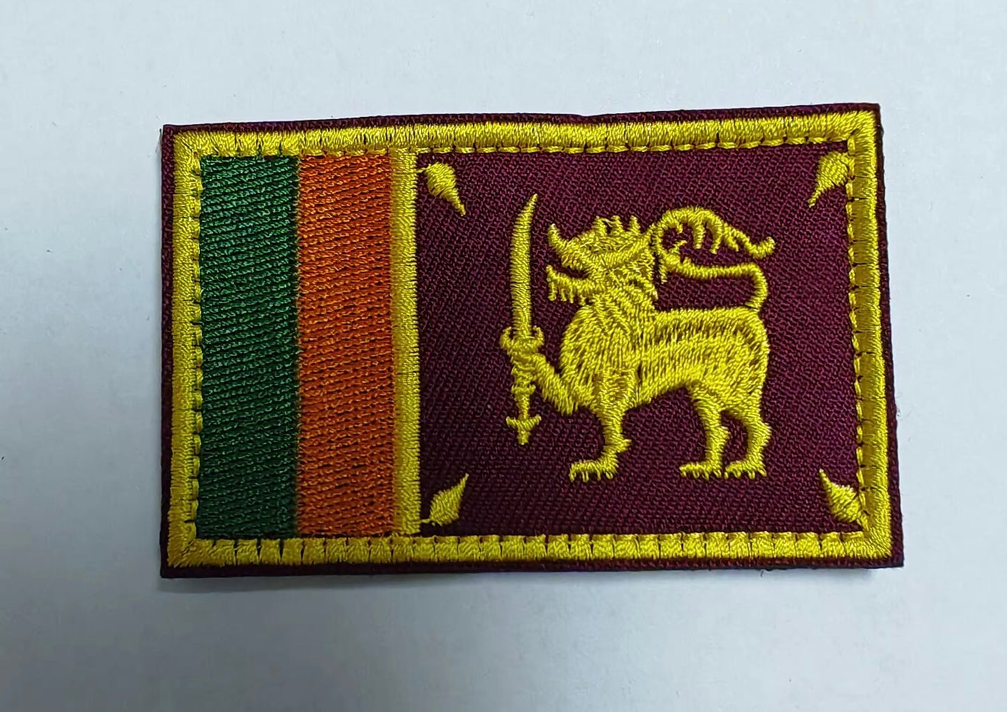 Flag Embroidered Patch / Badge with Hook and Loop Velcro Backing - 8 X 5 cm / 3.15 X 1.97 inch - For Bags Backpacks Clothing …