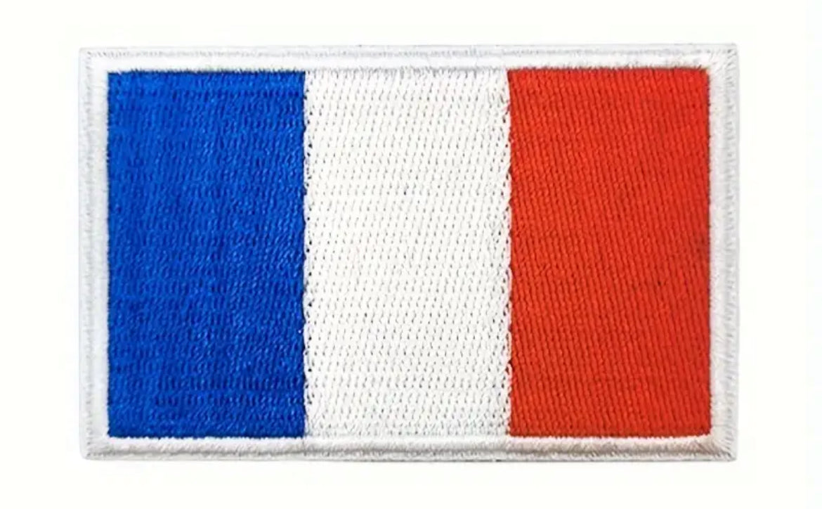 Flag Embroidered Patch / Badge with Hook and Loop Velcro Backing - 8 X 5 cm / 3.15 X 1.97 inch - For Bags Backpacks Clothing …