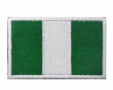 Flag Embroidered Patch / Badge with Hook and Loop Velcro Backing - 8 X 5 cm / 3.15 X 1.97 inch - For Bags Backpacks Clothing …