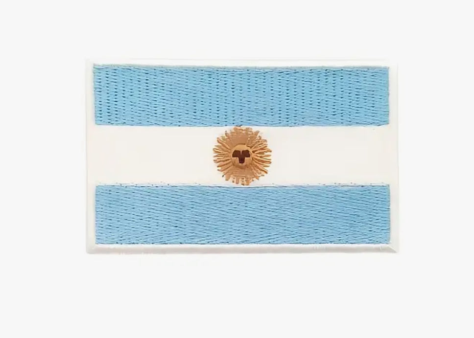 Flag Embroidered Patch / Badge with Hook and Loop Velcro Backing - 8 X 5 cm / 3.15 X 1.97 inch - For Bags Backpacks Clothing …