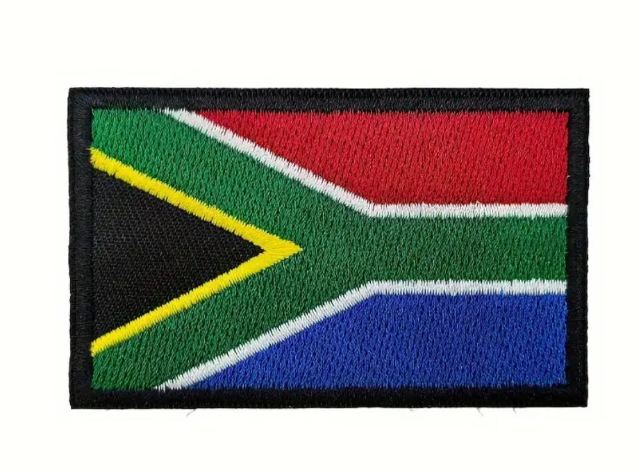 Flag Embroidered Patch / Badge with Hook and Loop Velcro Backing - 8 X 5 cm / 3.15 X 1.97 inch - For Bags Backpacks Clothing …