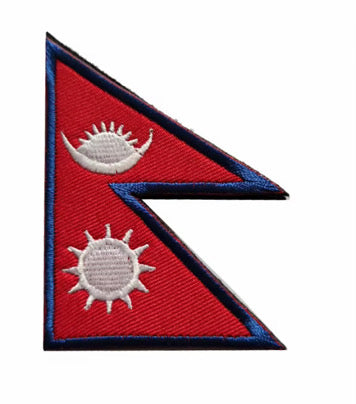 Flag Embroidered Patch / Badge with Hook and Loop Velcro Backing - 8 X 5 cm / 3.15 X 1.97 inch - For Bags Backpacks Clothing …