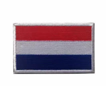 Flag Embroidered Patch / Badge with Hook and Loop Velcro Backing - 8 X 5 cm / 3.15 X 1.97 inch - For Bags Backpacks Clothing …